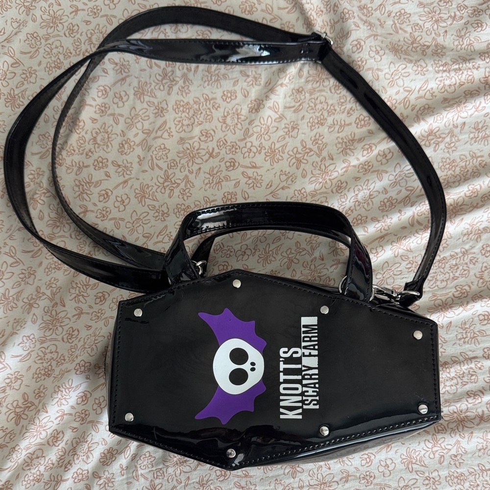 Knotts scary farm Black Coffin Bag